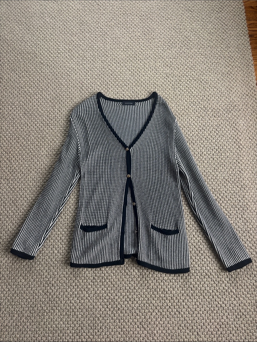 Anine Bing Dave Knit Cardigan Sweater